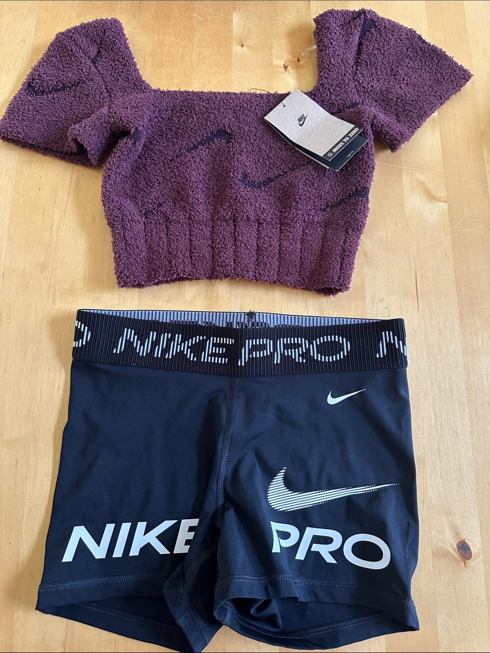 Nike Black Girls' Nike Pro Logo Athletic Shorts